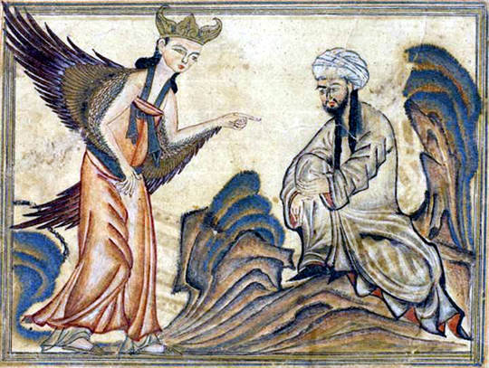 Ο Μωάμεθ λαμβάνει από τον αρχάγγελο Γαβριήλ την πρώτη του αποκάλυψη