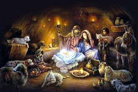 Η γέννηση τού Ιησού στο σπήλαιο
