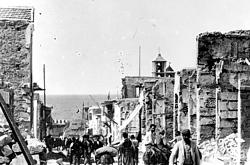 Οδός 25ης Αυγούστου, μετά τις καταστροφές στο Ηράκλειο το 1898