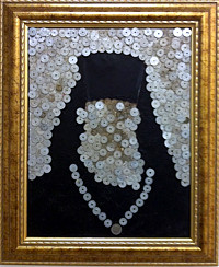 Ιεράρχης φτιαγμένος από νομίσματα - Ανώνυμο έργο του καλλιτέχνη Δημήτρη Αληθεινού
