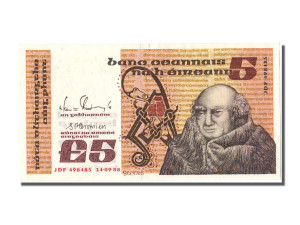 Ιωάννης Σκώτος Εριγένης - Iρλανδικό χαρτονόμισμα των 5 λιρών που κυκλοφορεί από το 1993